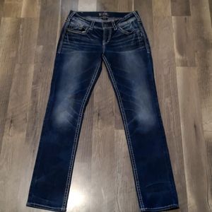 Silver Suki mid slim jeans size 28W 31L